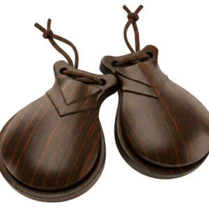 Castañuelas de Madera 3.5" – Instrumento Tradicional