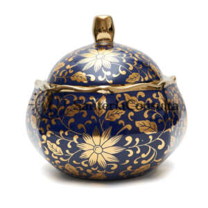 Sopera Lotus Yemayá Azul 9" x 8" – Recipiente Sagrado para Ofrendas