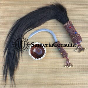 Juego de Oya 3 Piezas | Iruke Oz Jícara Decorada Santería Ifa Osha Herramientas de Oya